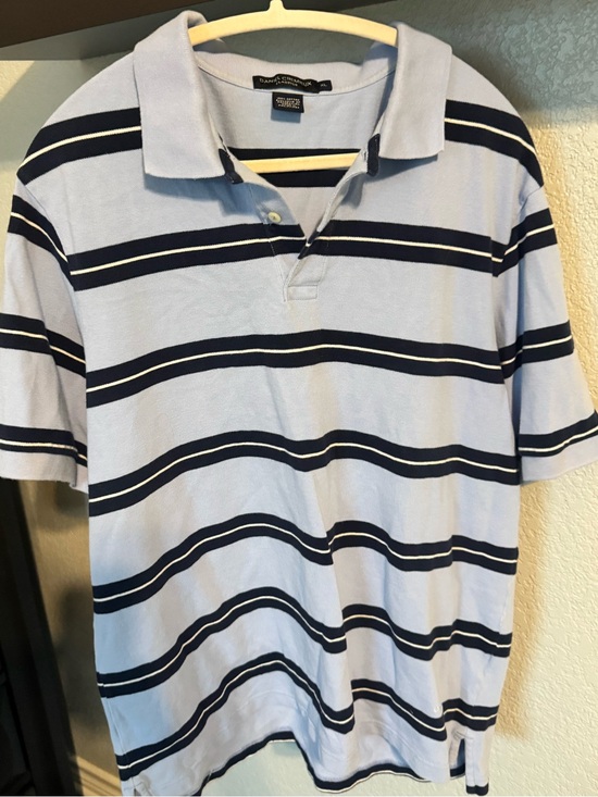 Daniel Cremieux Other - Daniel Cremieux Light Blue Polo with Navy Stripes